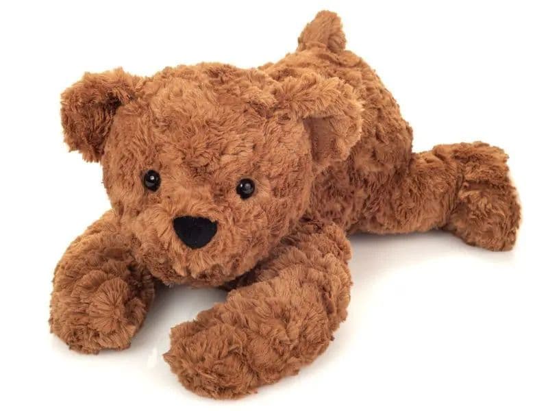 Ours brun couché - 40 cm