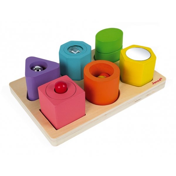 Puzzle 6 cubes sensoriels en bois