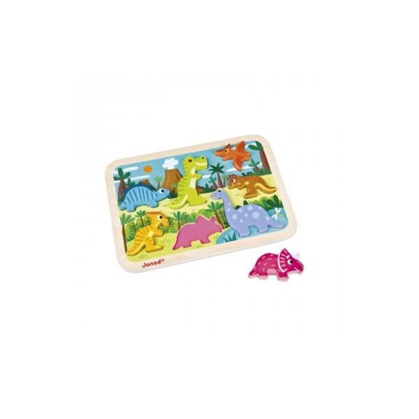 Puzzle en bois - dinosaures à encastrer – Image 2