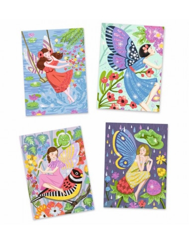 Tableaux à pailletter - la douceur des fées à pailletter