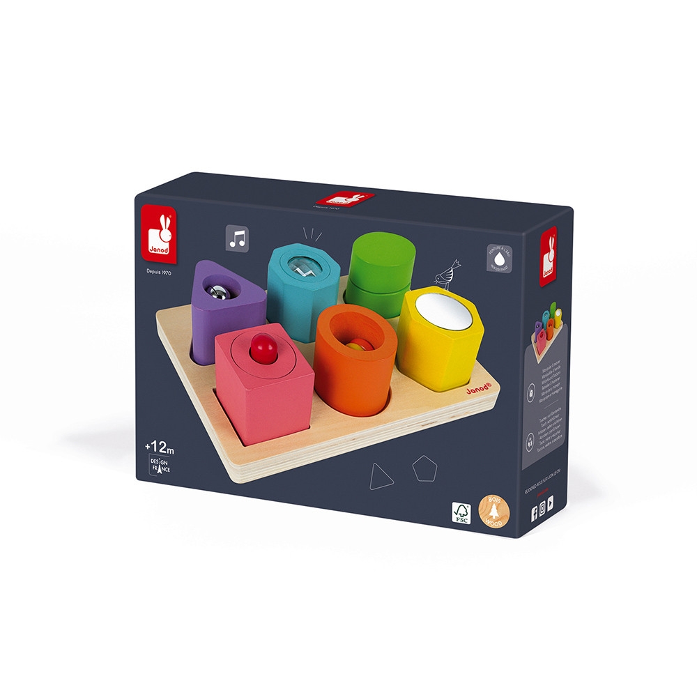 Puzzle 6 cubes sensoriels en bois – Image 4