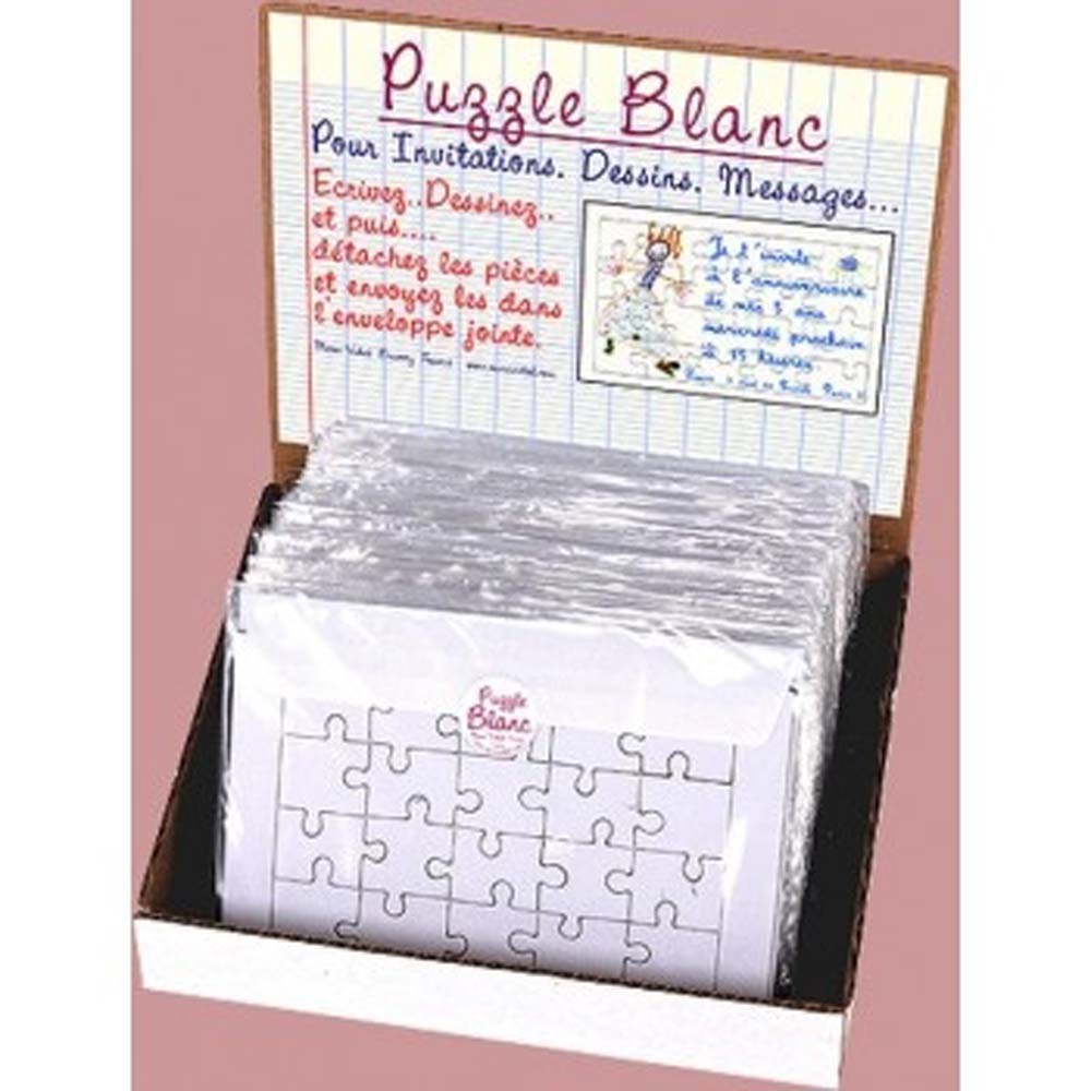 Puzzle blanc pour message - Marc Vidal