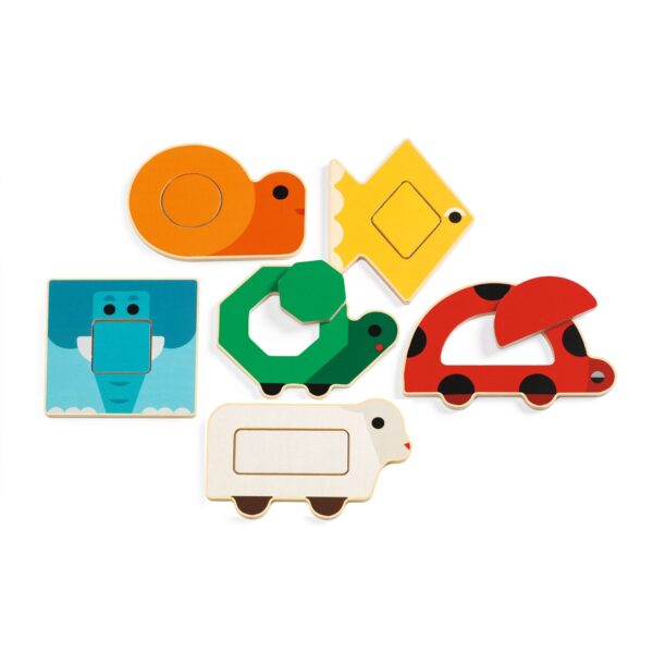 Puzzle en bois - duobasic - à encastrer – Image 2