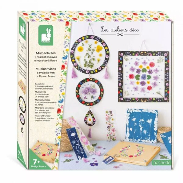 Multiactivités 6 réalisations avec une presse à fleurs