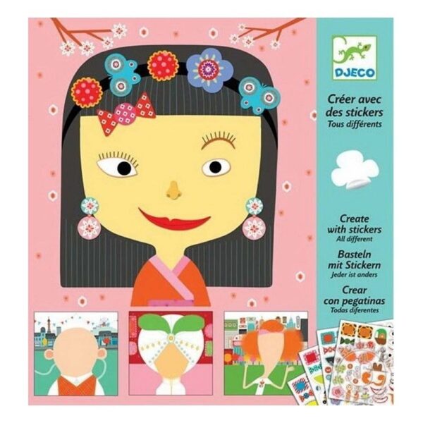 Créer avec des stickers - Tous différents