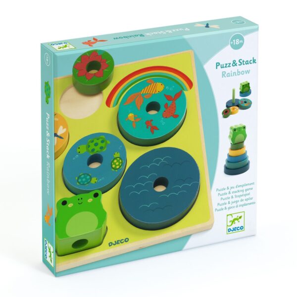 Puzzle en bois - rainbow à encastrer