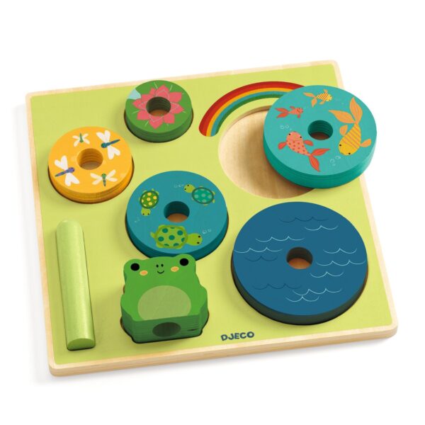 Puzzle en bois - rainbow à encastrer – Image 2