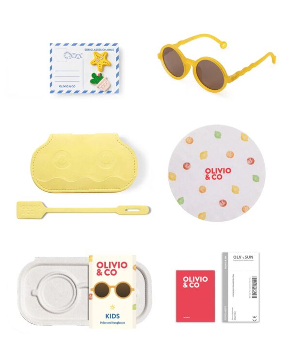 Lunettes de soleil 18 mois à 3 ans - Rondes - Citrus Yellow – Image 7