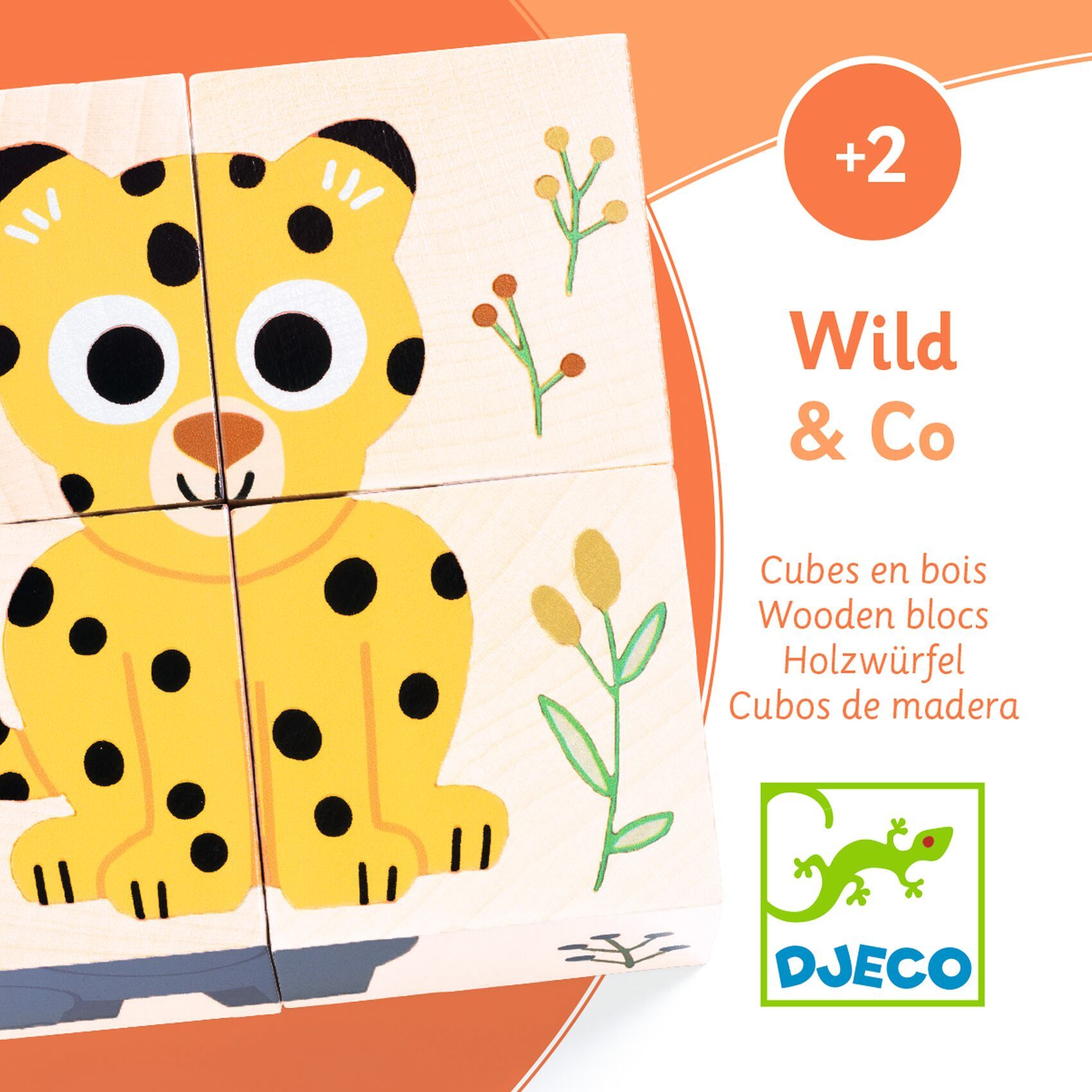 Wild & co - 4 cubes en bois – Image 2