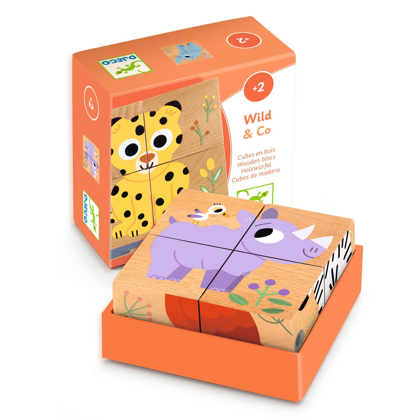 Wild & co - 4 cubes en bois – Image 3