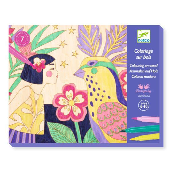 Coloriage sur bois - Sweet girls