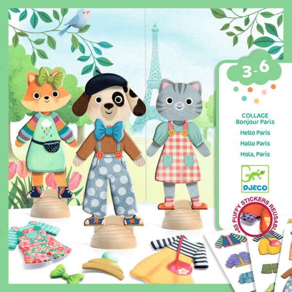 Collage pour les petits - bonjour Paris
