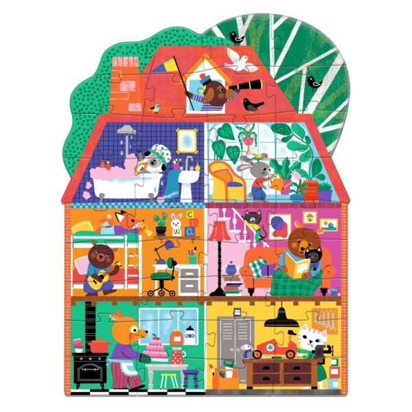 Puzzle géant - la maison des petits copains - 36 pièces
