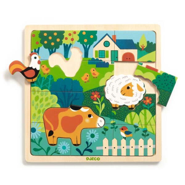 Puzzle en bois - 15p - ferme