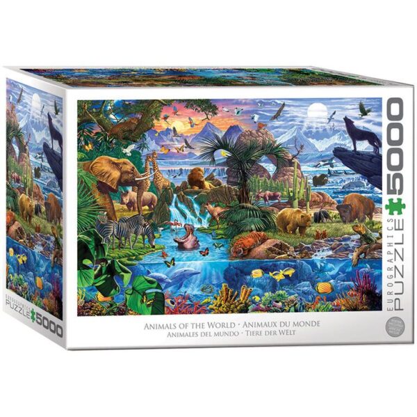 628136658812-puzzle-eurographics---5000-pces--animaux-du-monde
