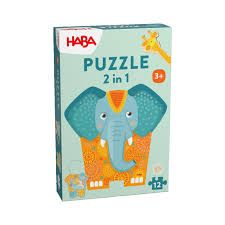 4010168279367-puzzle-2-en-1-haba---12p---elephant