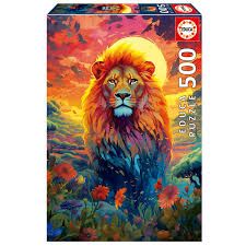 8412668202610-puzzle-educa---500p---regard-majestueux-du-lion