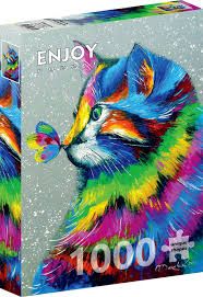 5949194017812-puzzle-enjoy---1000pces---bright-cat-and-butterfly