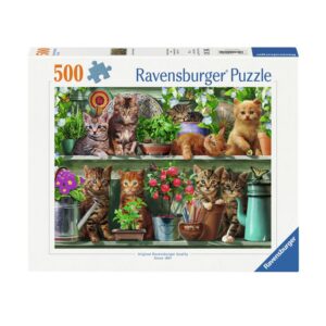 4005555002055-puzzle-ravensburger---500-pieces---cats-on-the-shelf