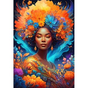 3663384909993-puzzle-bluebird---1000pces---flower-power