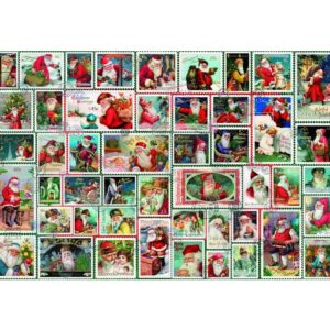 3663384333835-puzzle-grafika---1000pces---santa-stamps