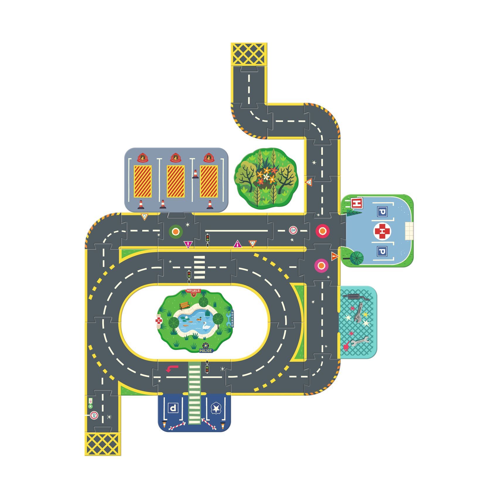 3070900054998-puzzlup-geant---ville---28-pcs--6-pcs