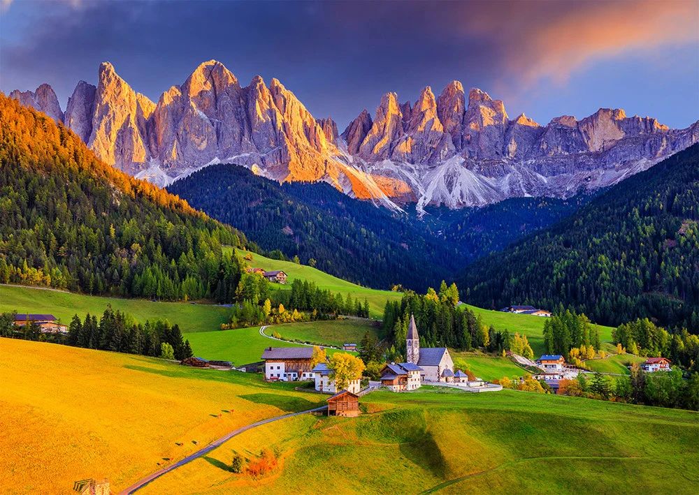 2000004005399-puzzle-enjoy---1000pces---church-in-dolomite-mountains-italy