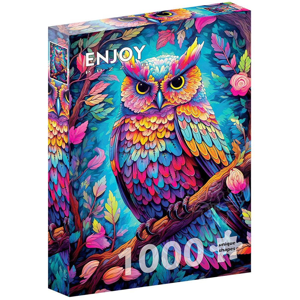 2000004005382-puzzle-enjoy---1000pces---dazzling-owl