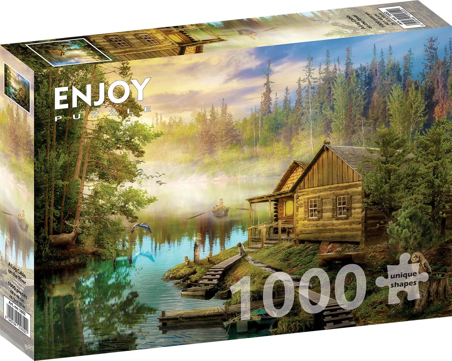 2000004005382-puzzle-enjoy---1000pces---a-log-cabin-on-the-river