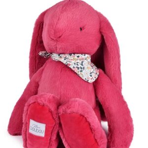 3700335245974-peluche----lapin-fleurette-fuschia-50-cm