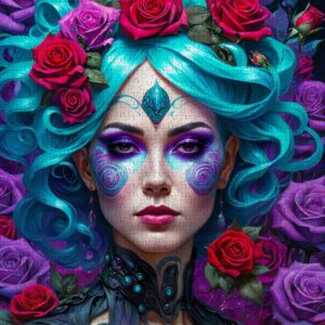 5949194021697-puzzle-enjoy---1000pces---gothic-flowers-portrait