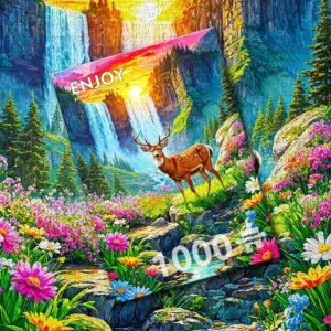 5949194022533-puzzle-enjoy---1000pces---deer-paradise